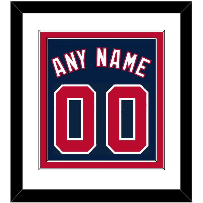 Washington Name & Number - Alternate Blue - Double Mat 1