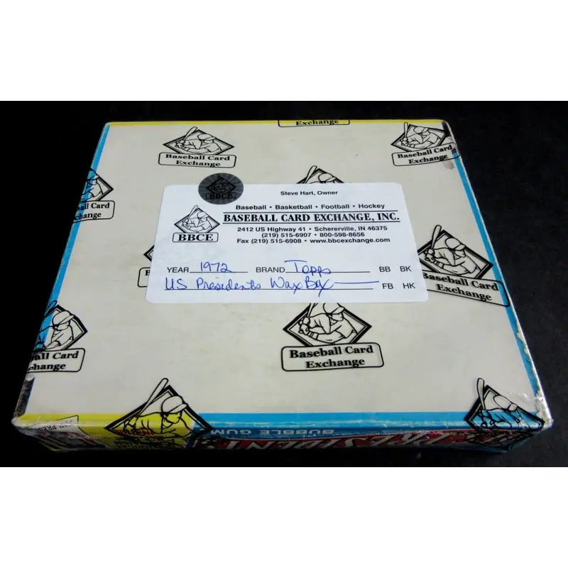 1972 Topps U.S. Presidents Unopened Wax Box (Authenticate)