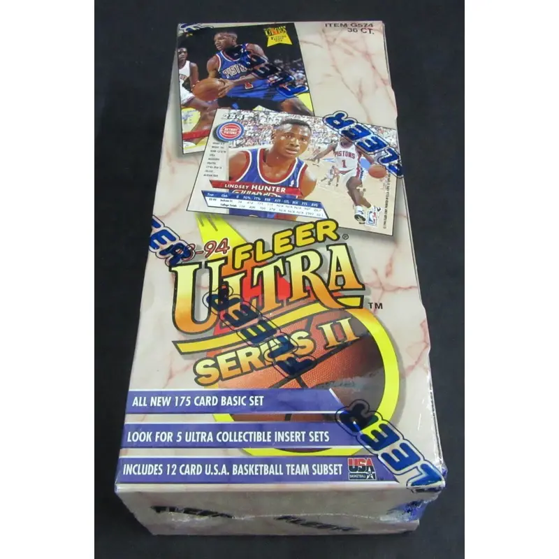 1993/94 Fleer Ultra Basketball Series 2 Box (Gravity)