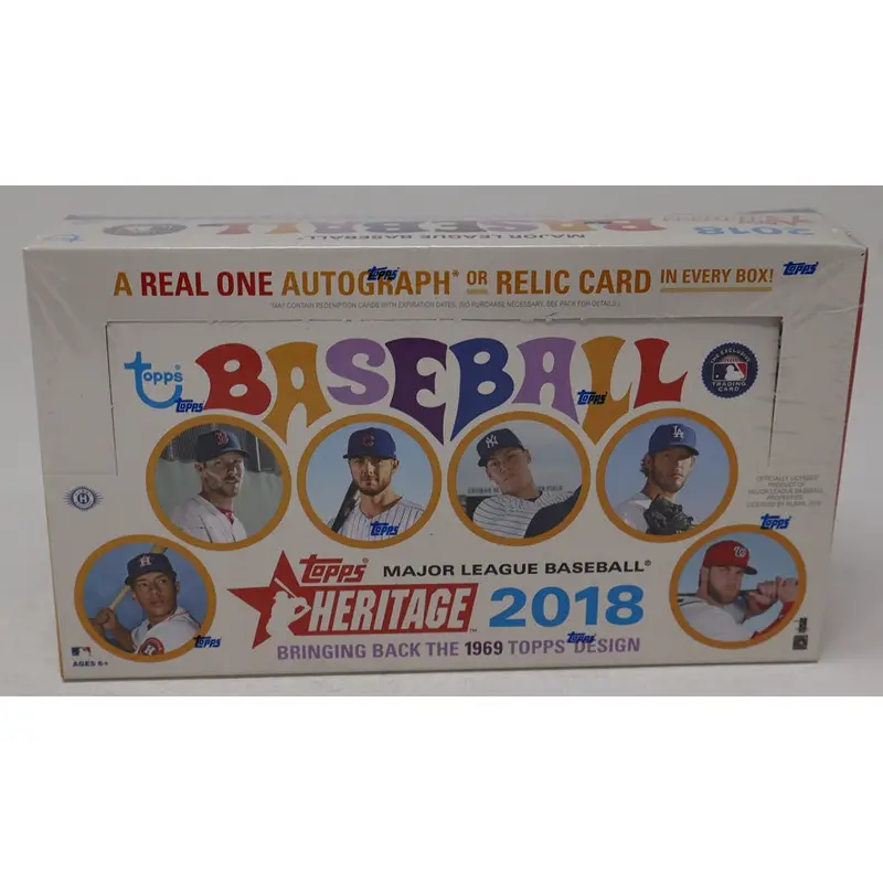 2018 Topps Heritage Baseball Box (Hobby) (24/9)