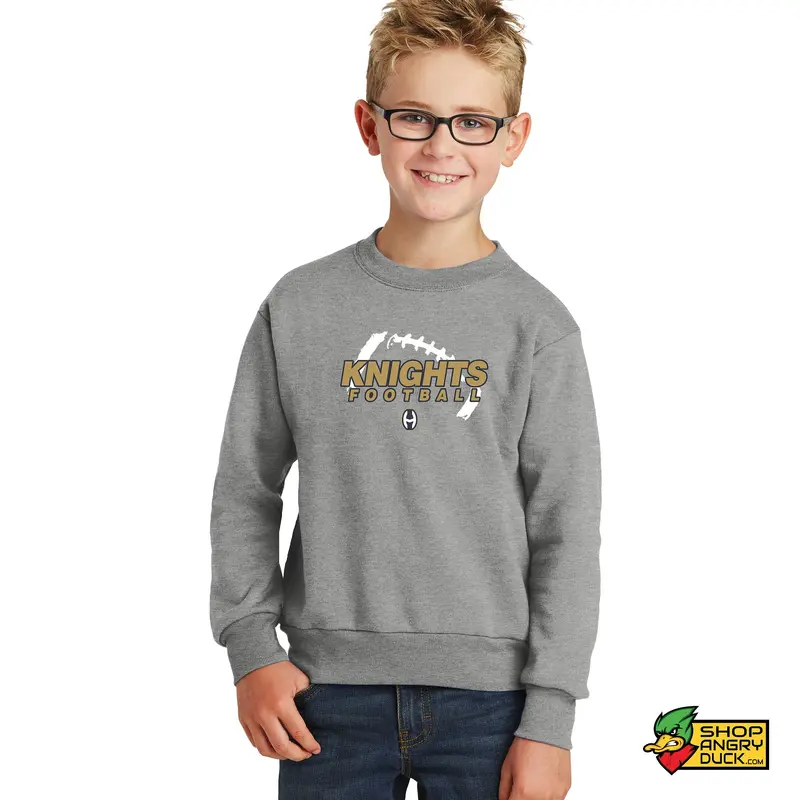 Hoban Football H Logo Youth Crewneck Sweatshirt
