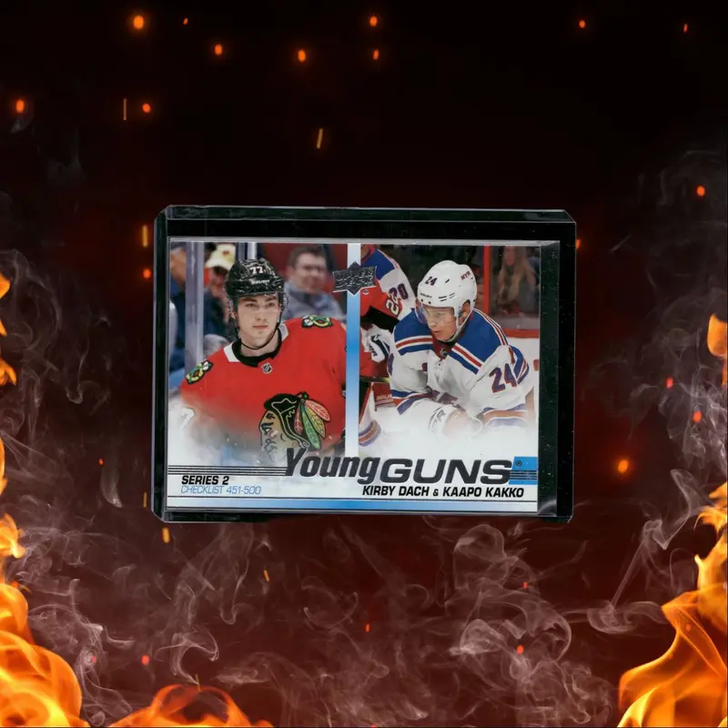 2019-20 Upper Deck Kirby Dach / Kaapo Kakko Young Guns Checklist Rookie #500