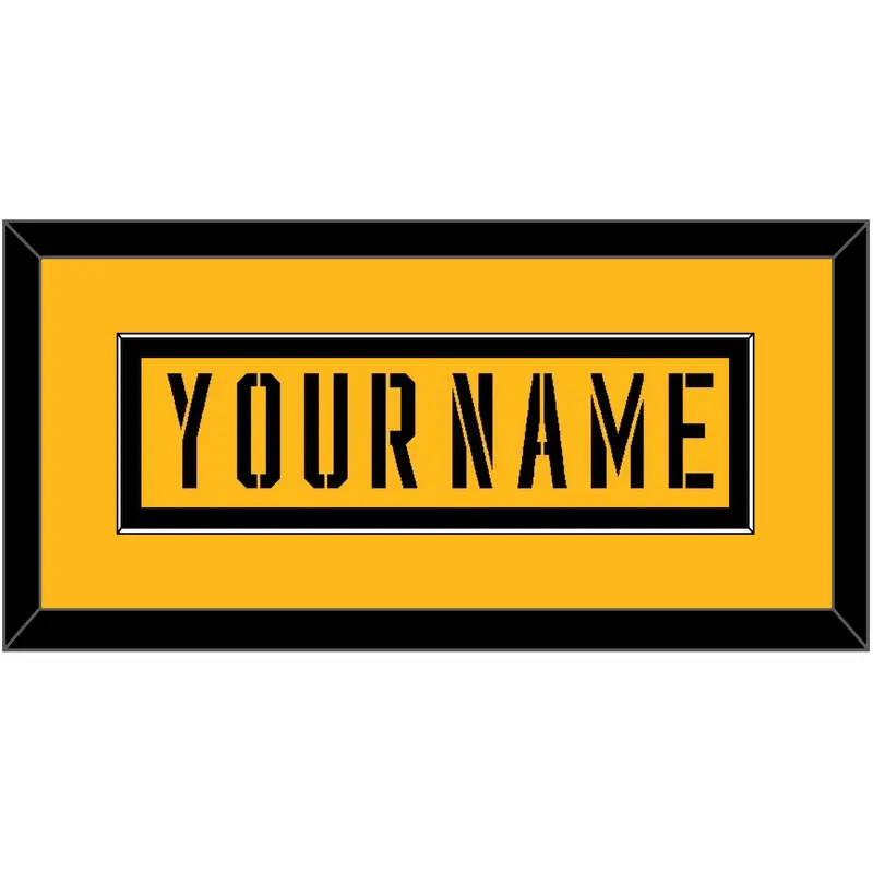 Pittsburgh Nameplate - 2017 Stadium Series Gold - Single Mat 2
