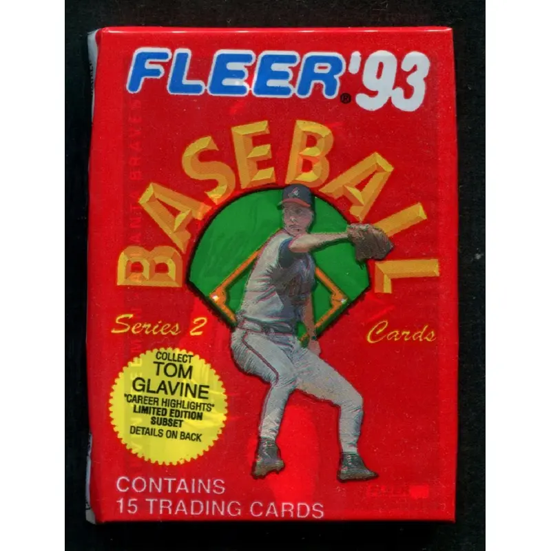 1993 Fleer Baseball Unopened Series 2 Pack