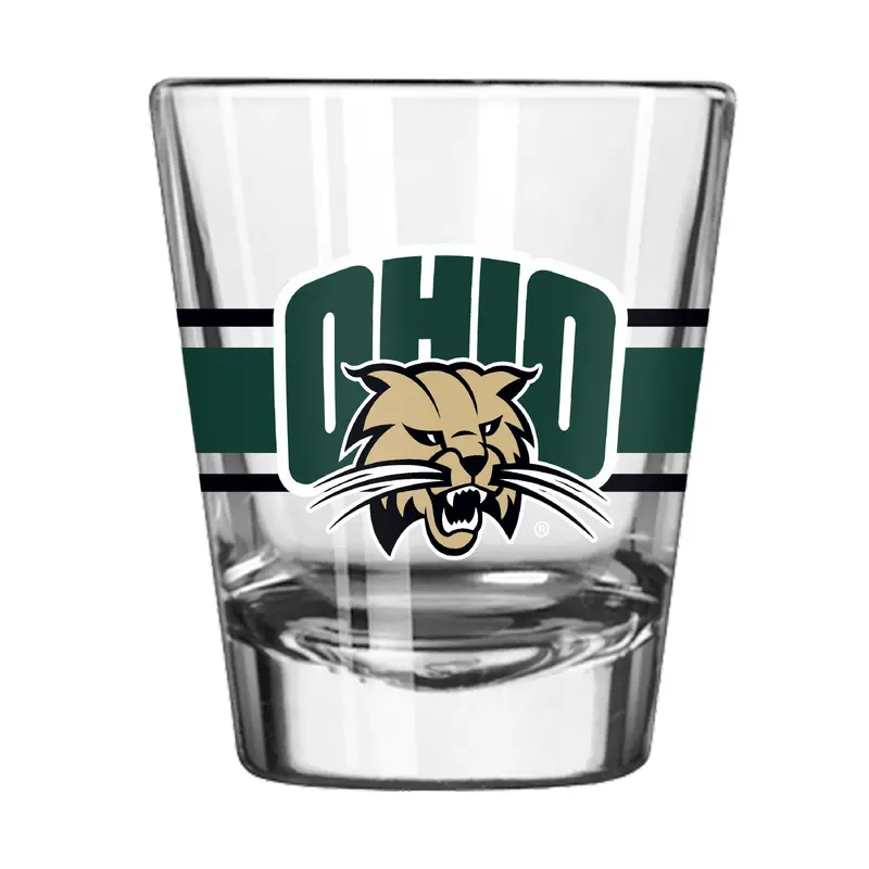 Ohio Bobcats 2oz Stripe Shot Glass
