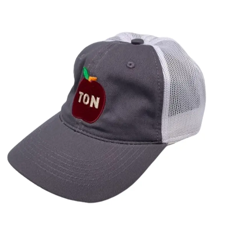 AppleTON Charcoal Garment Washed Adjustable Trucker Hat
