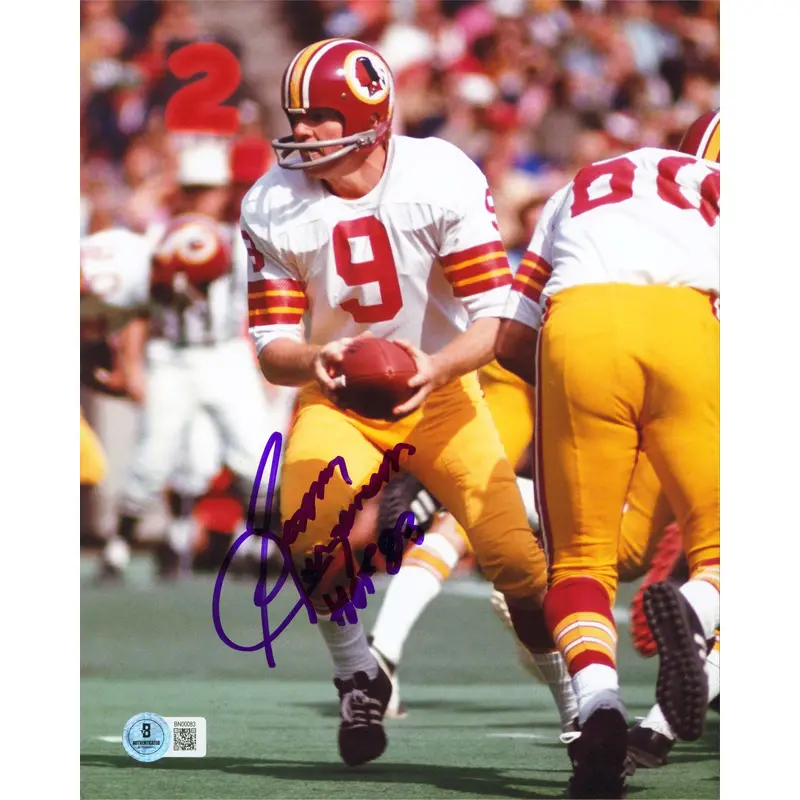 Commanders Sonny Jurgensen "HOF 83" Authentic Signed 8x10 Photo BAS #BN00083
