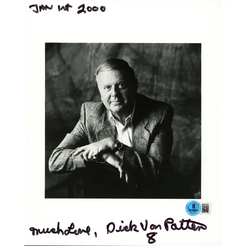 Dick Van Patten "Much Love" Authentic Signed 8x10 Vertical Photo BAS #BS20738