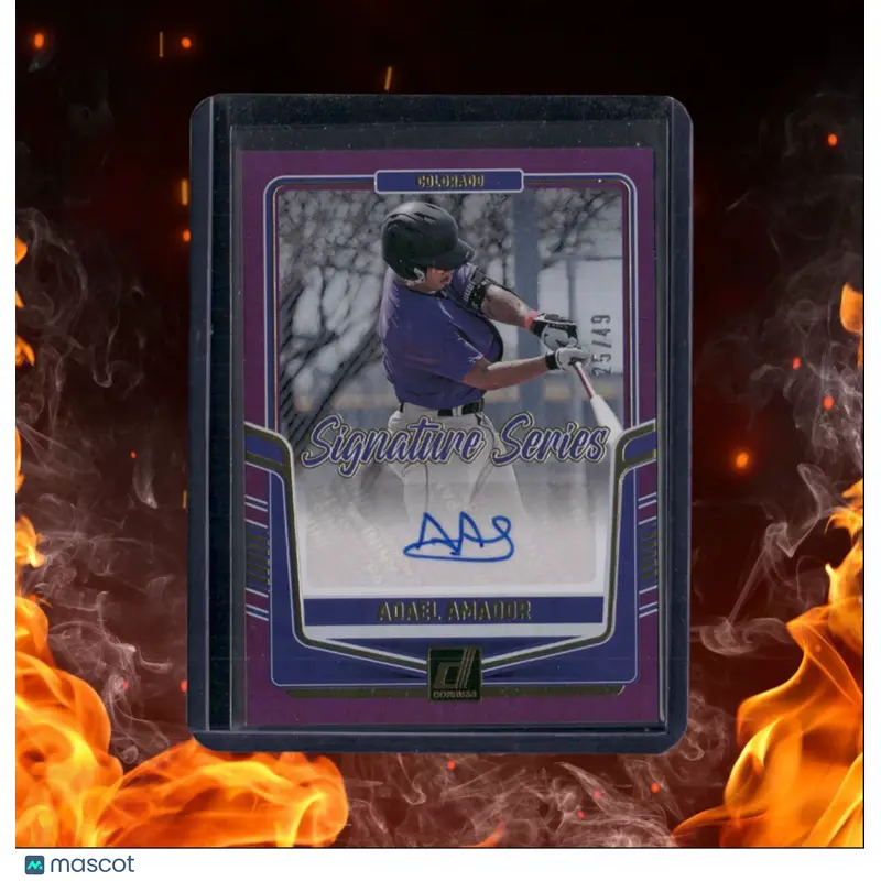 2024 Donruss Signature Series Purple Adael Amador Auto 25/49 #SS-AA