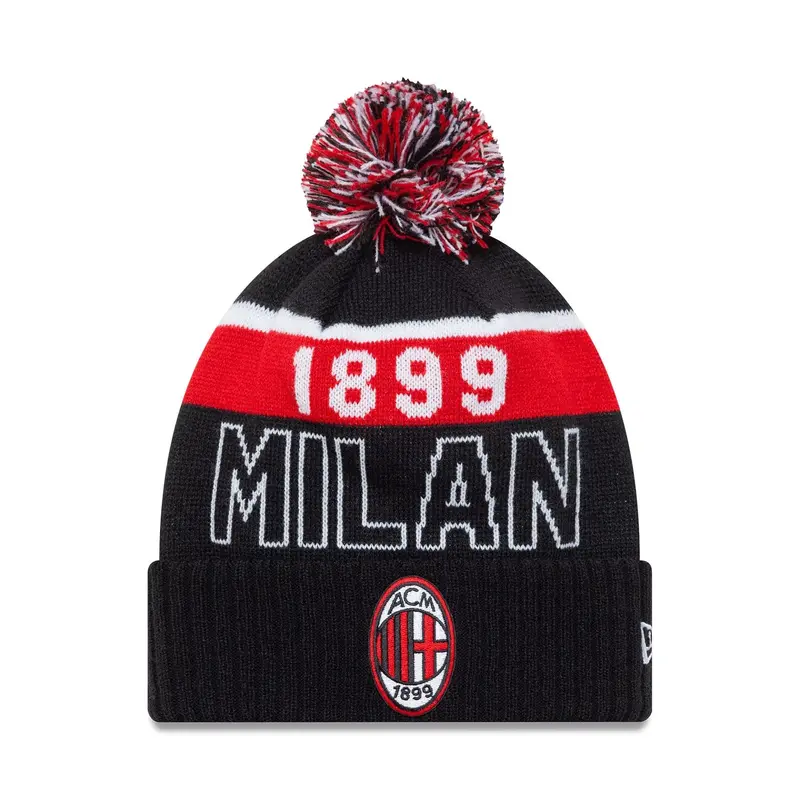 AC Milan AC Milan Black Sport Knit Beanie Hat