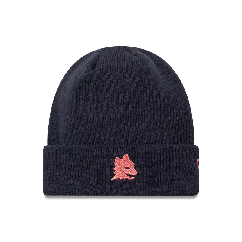 AS Roma Pop Navy Cuff Knit Beanie Hat