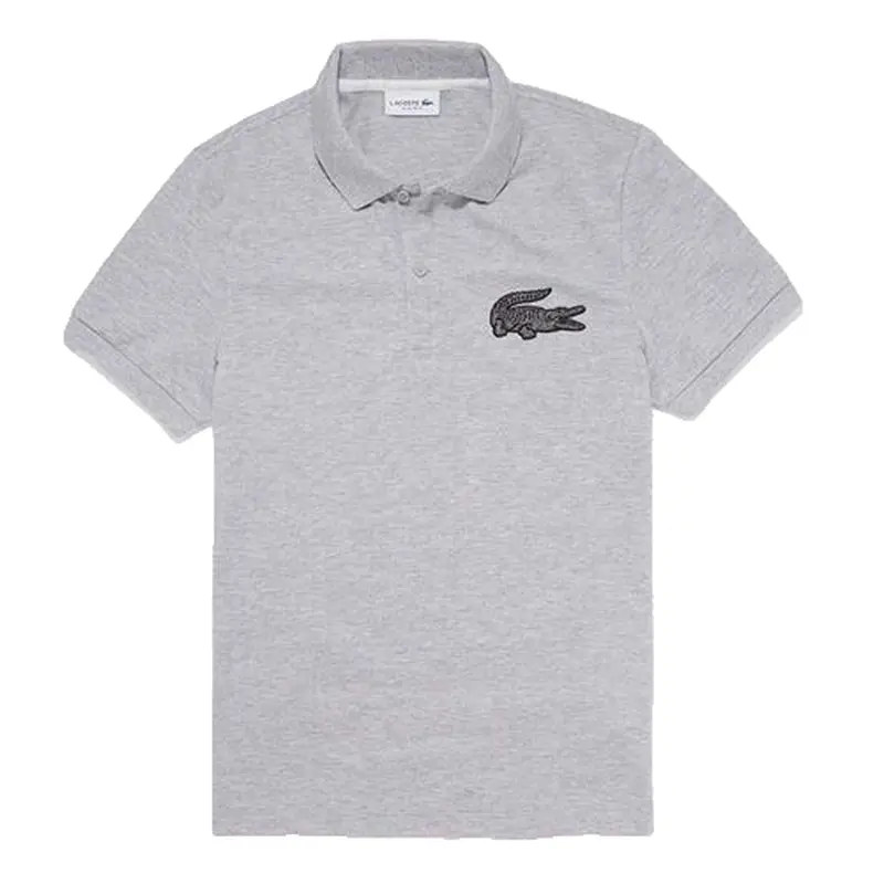 LACOSTE MENS GRAY LACOSTE POLO PH5835 CCA