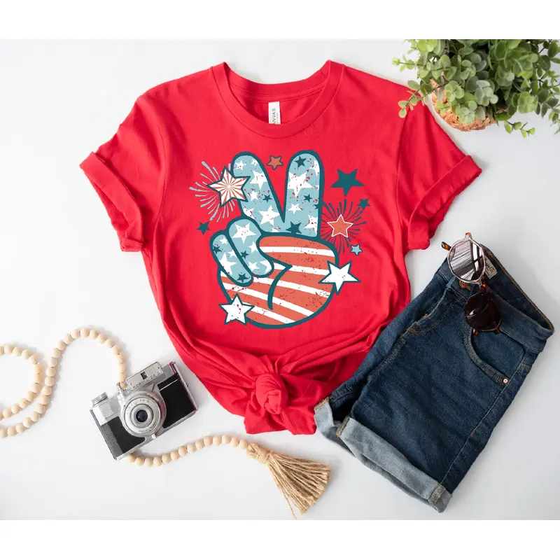 Patriotic Peace Sign