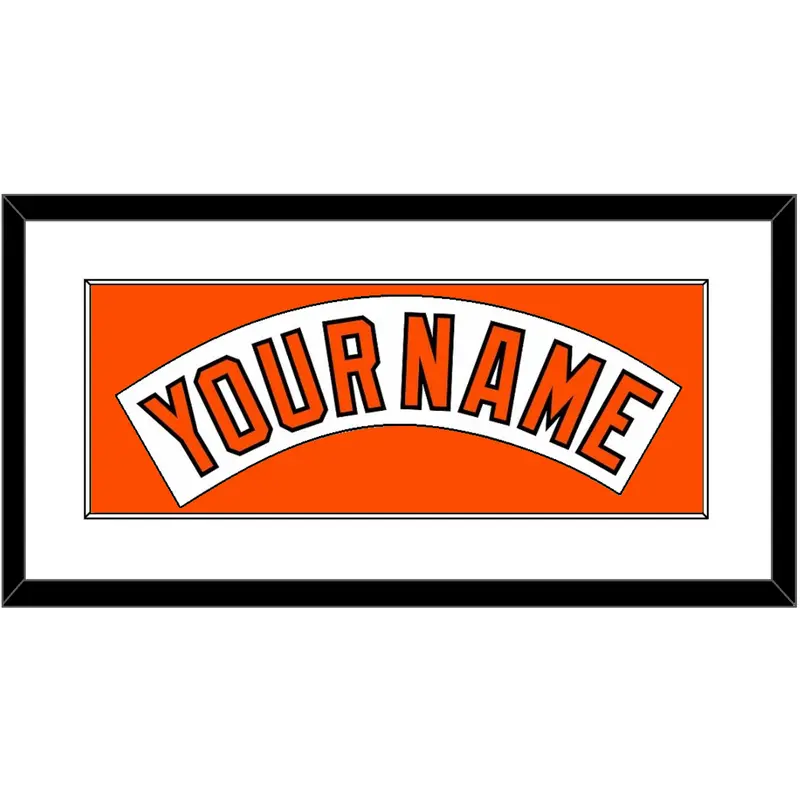 Baltimore Nameplate - Home White (1989-1994) - Single Mat 1