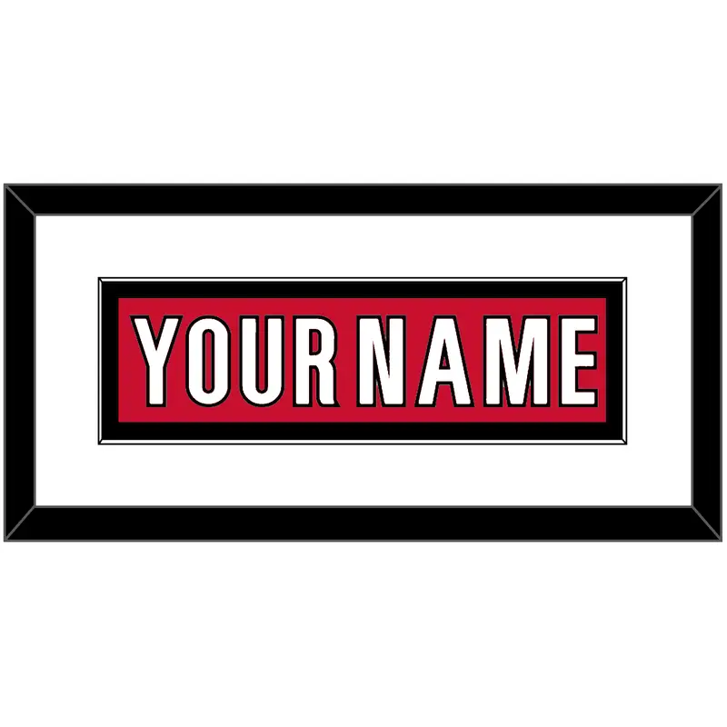 Carolina Nameplate - Home Red - Single Mat 1