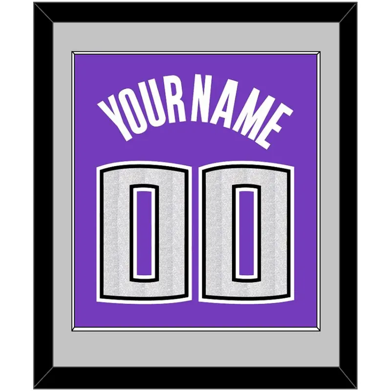Sacramento Name & Number - Road Purple (2014-2016) - Single Mat 3