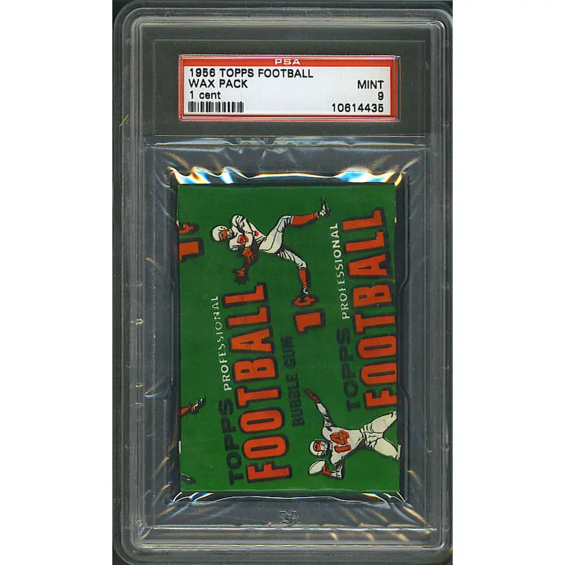 1956 Topps Football Unopened 1 Cent Wax Pack PSA 9