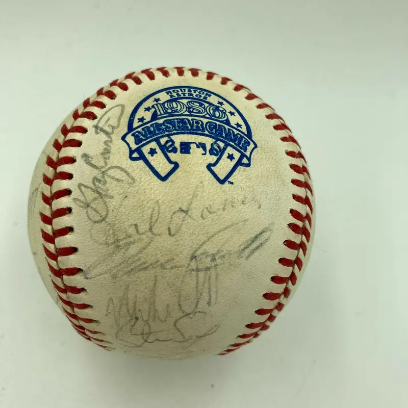 1986 All Star Game Team Signed Baseball Tony Gwynn Gary Carter Ozzie Smith JSA