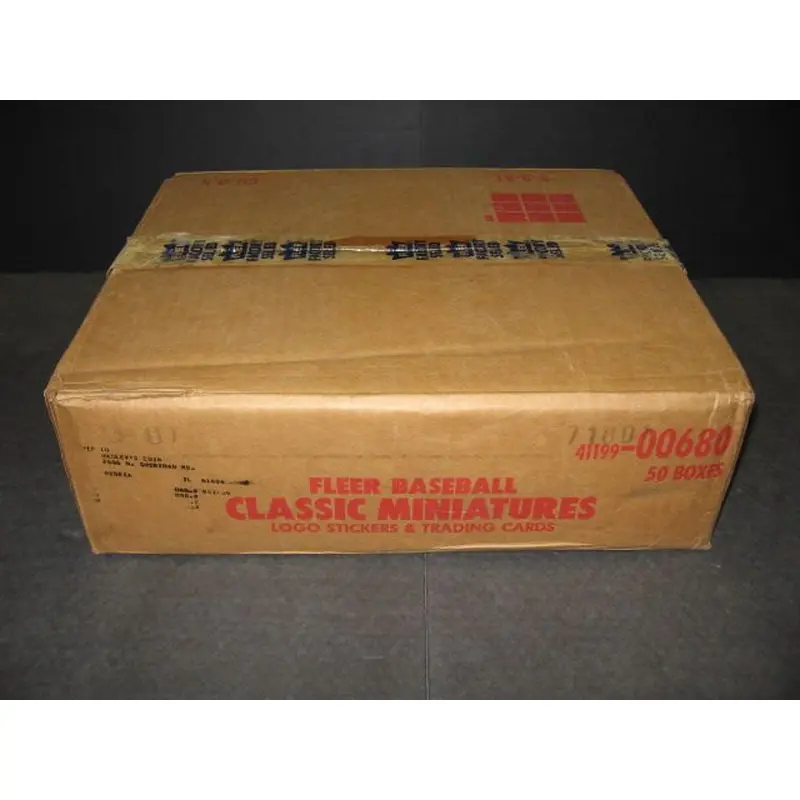 1987 Fleer Baseball Miniatures Factory Set Case (50 Sets) (00680)