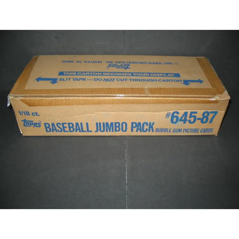 1987 Topps Baseball Jumbo Case (18 Count)