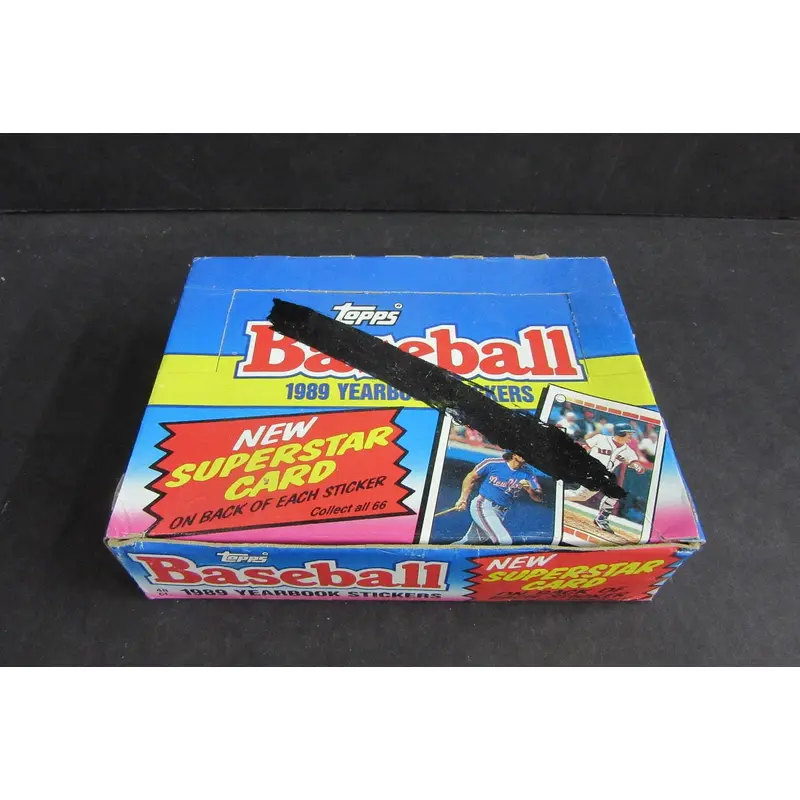 1989 Topps Baseball Yearbook Stickers Box