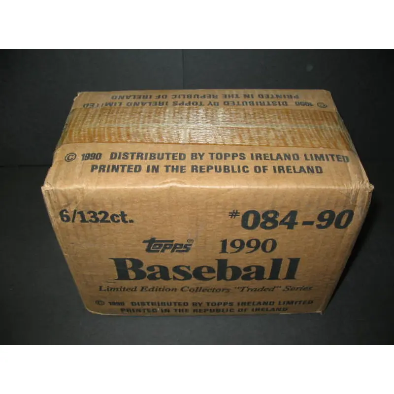1990 Topps Baseball Traded Tiffany Factory Set Case (6 Sets)