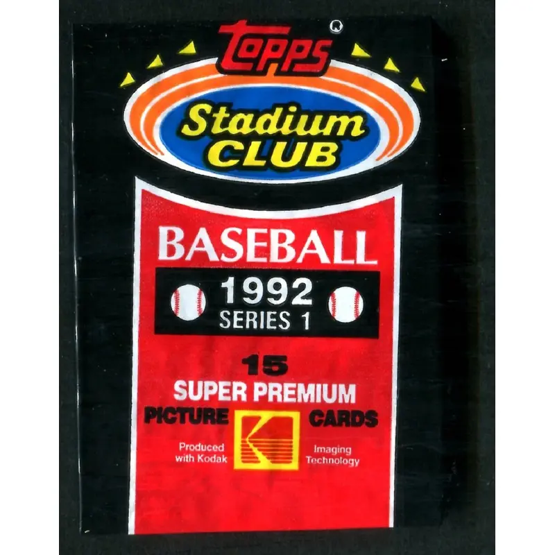 1992 Topps Stadium Club Baseball Unopened Series 1 Pack
