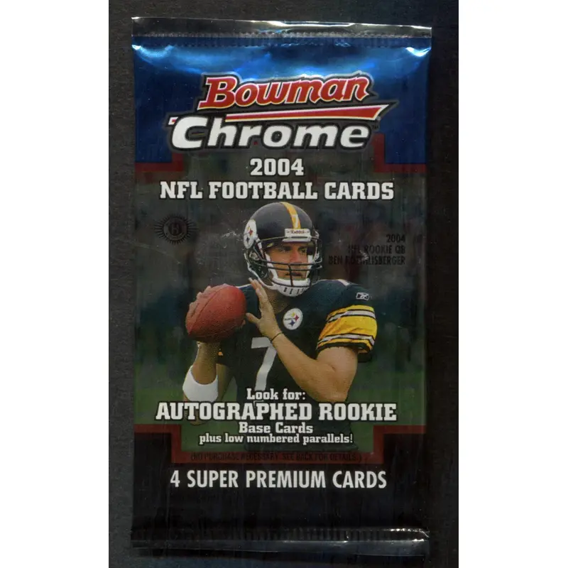 2004 Bowman Chrome Football Unopened Pack (Hobby) (4)