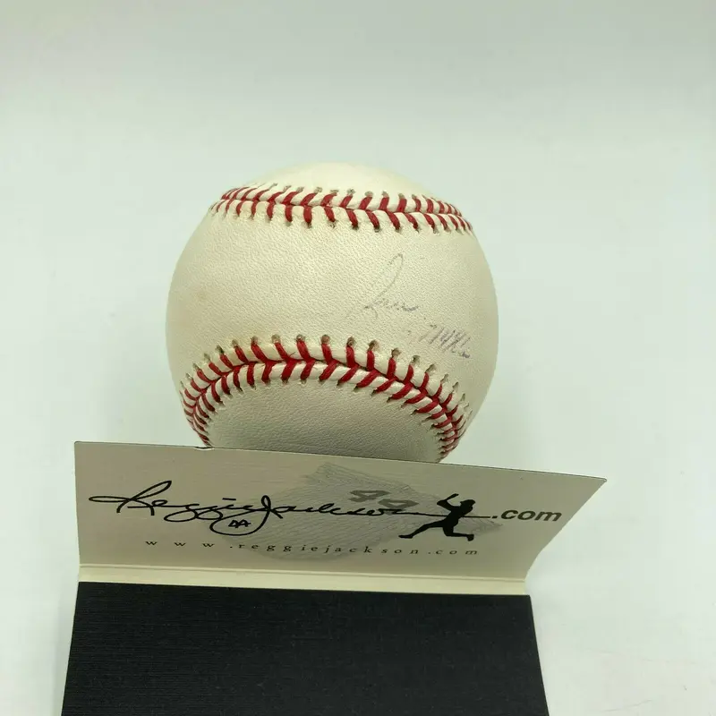 Nolan Ryan 5,714 Strikeouts Signed Major League Baseball Reggie Jackson COA