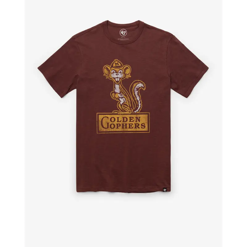 MINNESOTA GOLDEN GOPHERS VINTAGE GRIT '47 SCRUM TEE