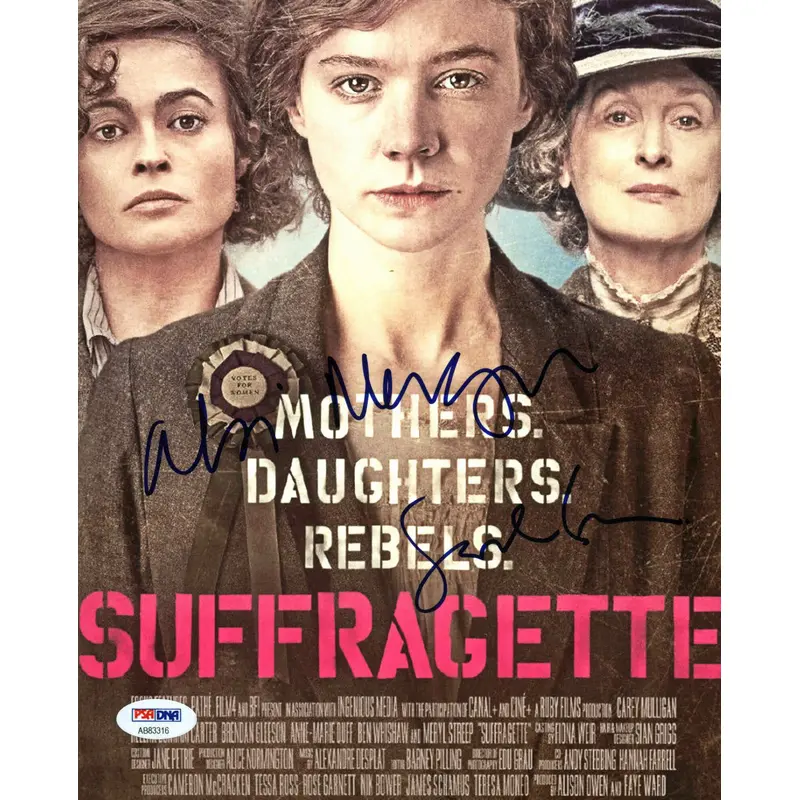 Sarah Gavron & Abi Morgan Suffragette Authentic Signed 8X10 Photo PSA #AB83316