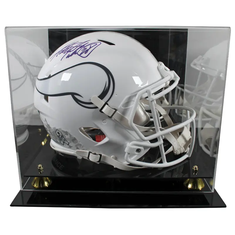 Vikings Adrian Peterson Signed STS III F/S Speed Proline Helmet W/ Case BAS Wit
