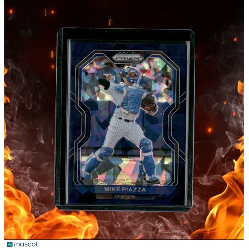 2021 Panini Prizm Mike Piazza Navy Blue Cracked Ice Prizm 11/25 #160