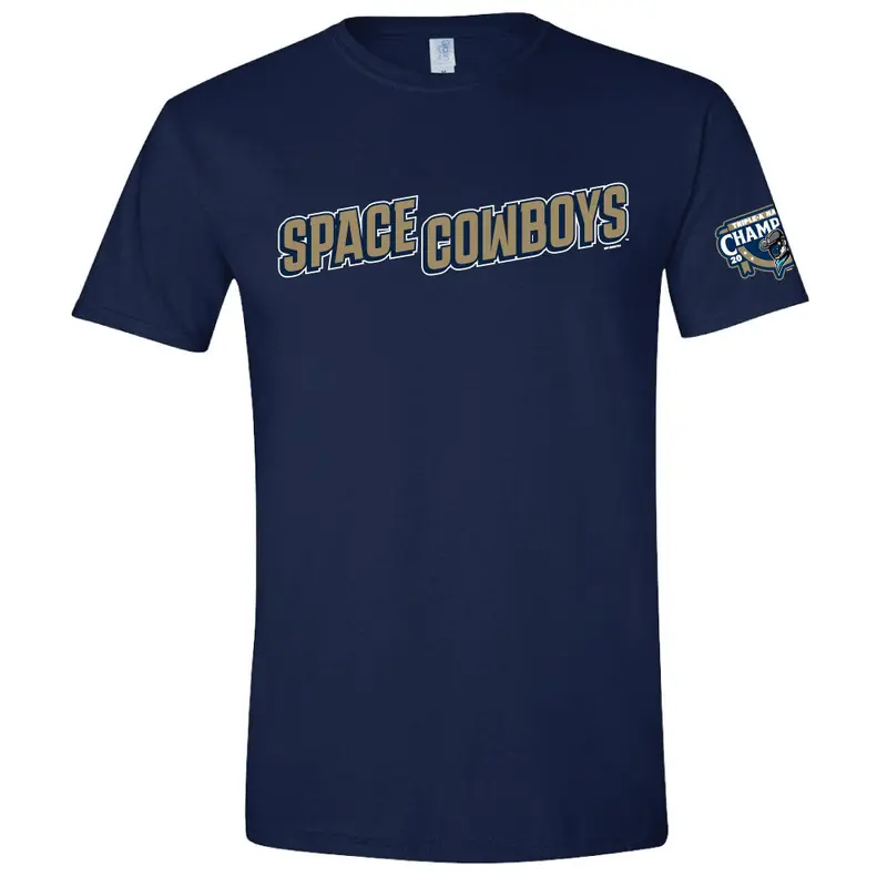 Sugar Land Space Cowboys Bimm Ridder Tee Gold Jersey Logo - Final Sale