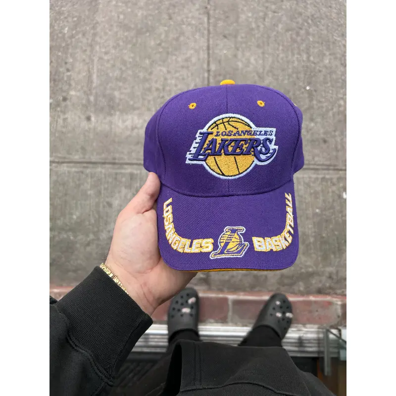 Vintage Early 2000s Los Angeles Lakers Reebok Velcro Hat