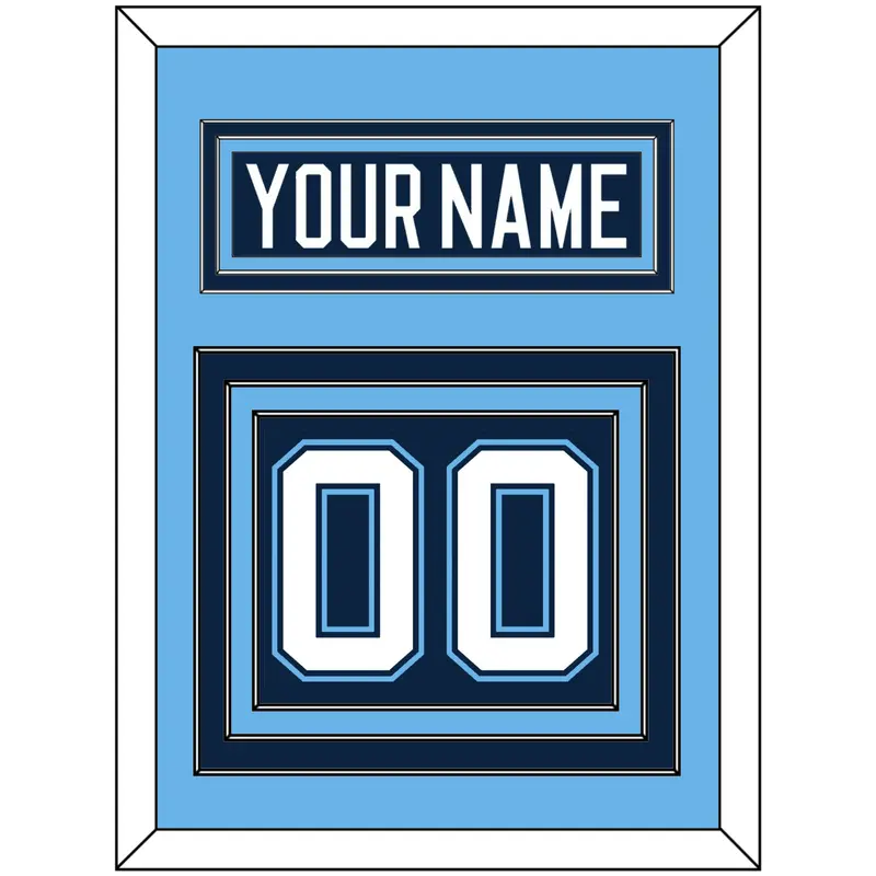 Maine Nameplate & Number (Back) - Road Navy Blue (1994-2008) - Triple Mat 3