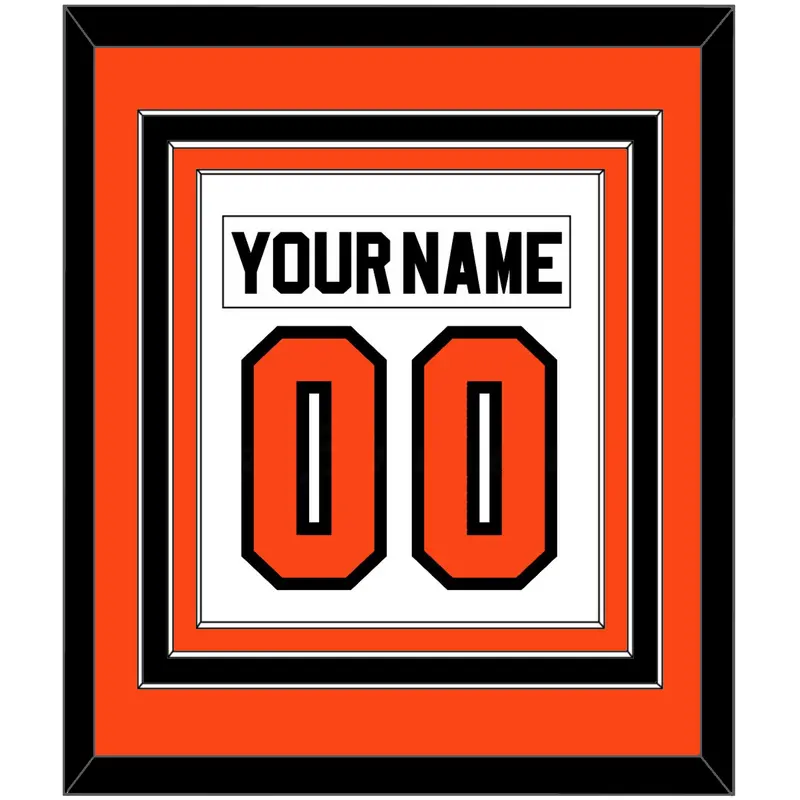 Philadelphia Nameplate & Number (Back) Combined - Home White (1983-2007) - Triple Mat 2