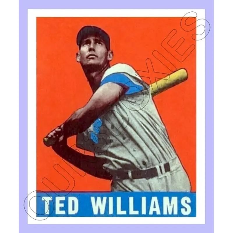 Ted Williams 1948 Leaf Reproduction Card - 3878