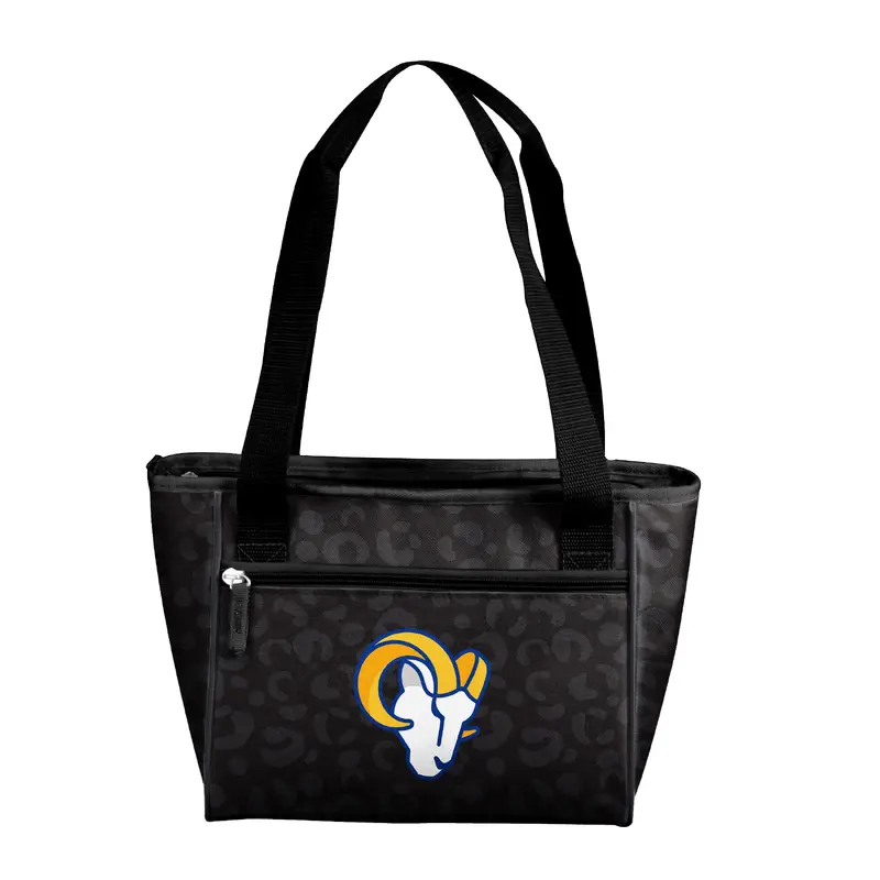 LA Rams Leopard Print 16 Can Cooler Tote