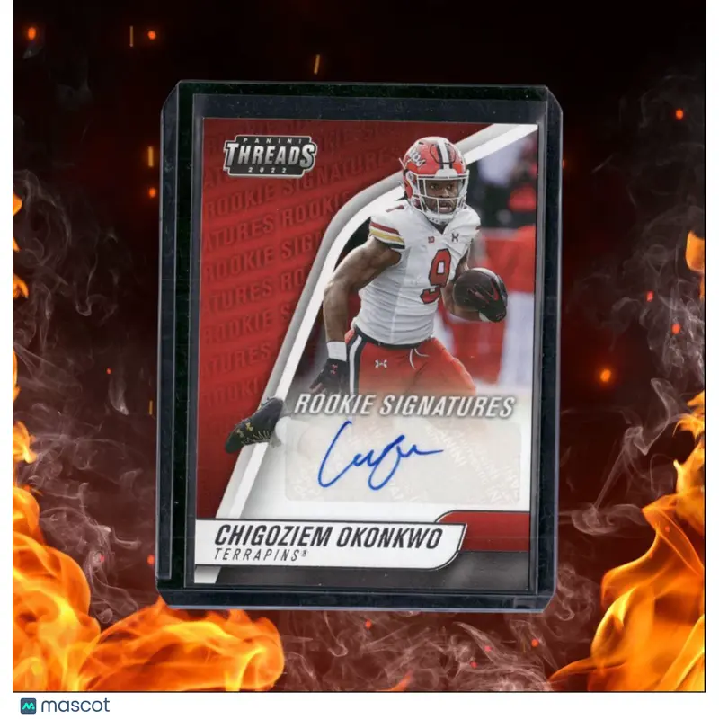 2022 Panini Chronicles Chigoziem Okonkwo Draft Picks Threads Rookie Auto #TH-CHI
