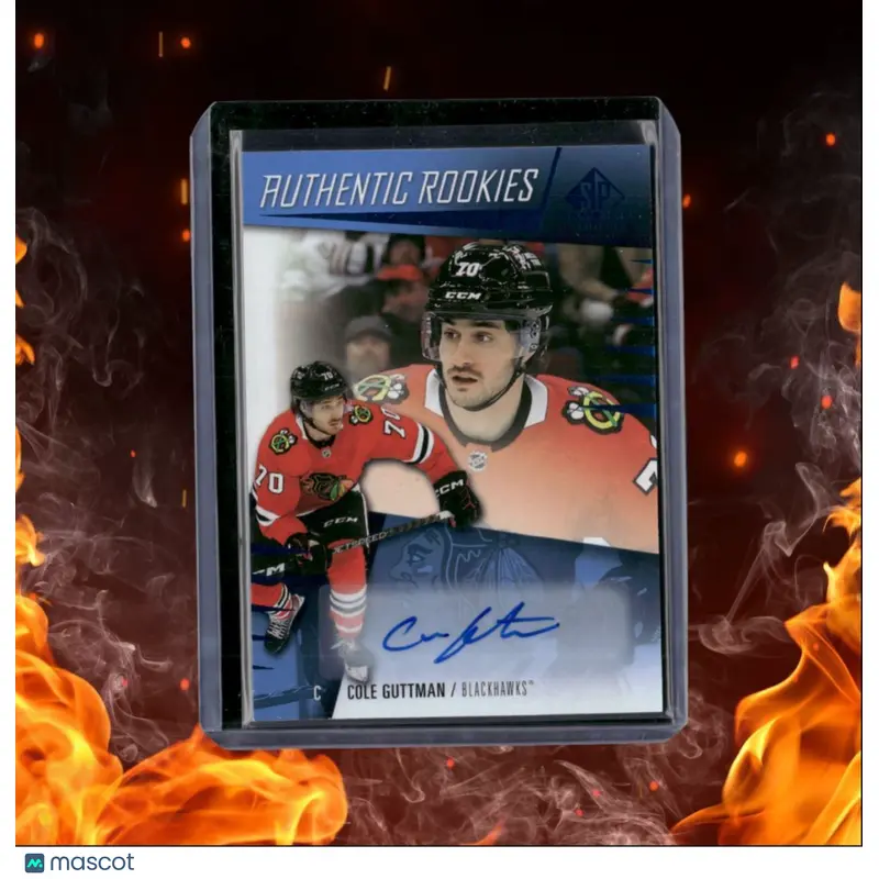 2023-24 SP Game Used Cole Guttman Authetnic Blue Rookie Auto #252