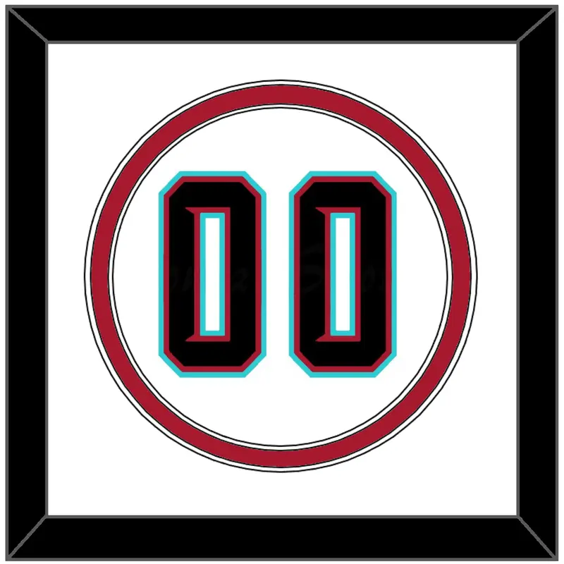 Arizona Number - Alternate Home White (2020-2023) - Double Mat 1