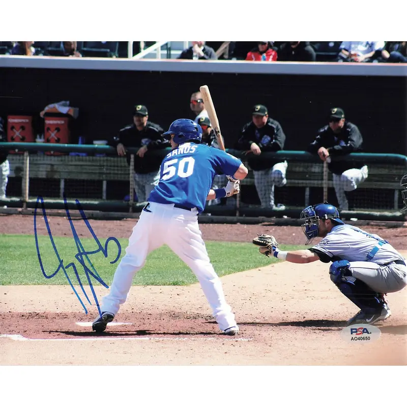 Jerry Sands signed 8x10 photo PSA/DNA Los Angeles Dodgers Autographed