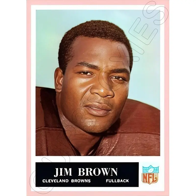 Jim Brown 1965 Philadelphia Football Reproduction Card - 4389