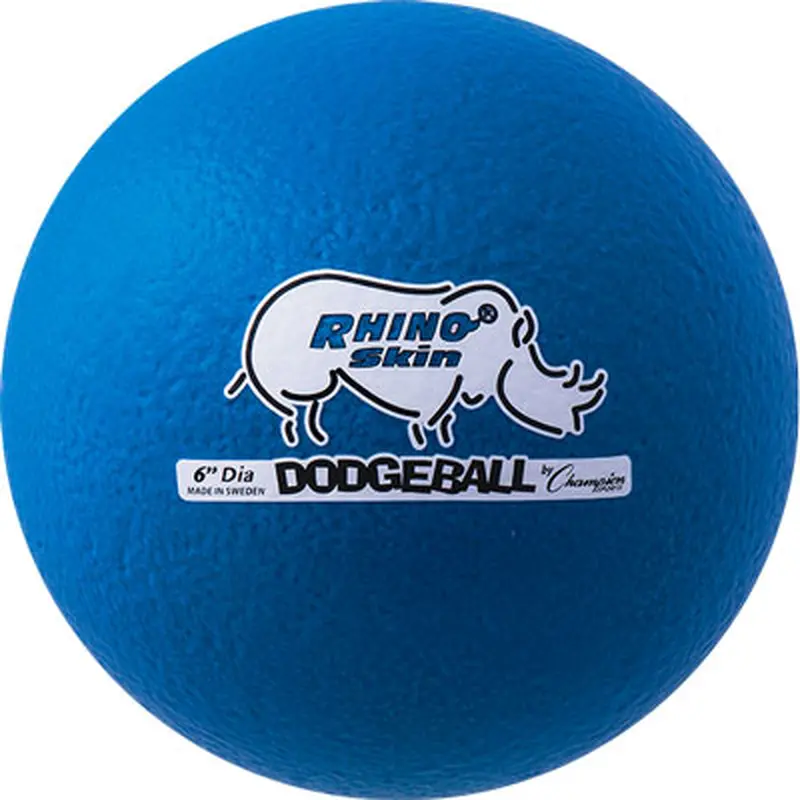 New 6" Rhino Skin Low Bounce Dodgeball - Blue