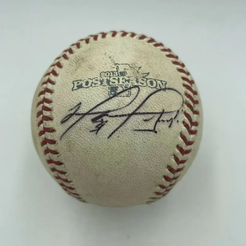 David Ortiz Signed 2013 Postseason ALCS Game Used Baseball PSA DNA & MLB