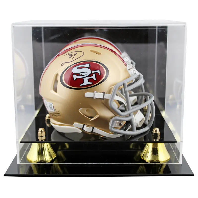 49ers Donte Whitner Authentic Signed Speed Mini Helmet W/ Case BAS Witnessed