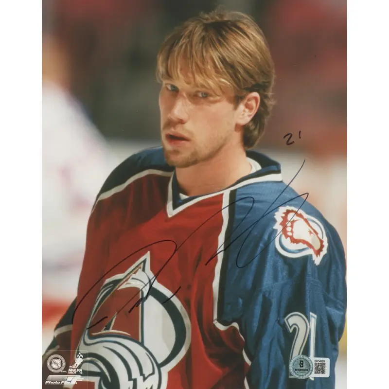Avalanche Peter Forsberg Authentic Signed 8x10 Photo Autographed BAS #BR54889