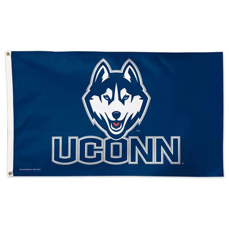 UCONN University of Connecticut Huskies NCAA Deluxe-Edition 3'x5' Flag - Wincraft Inc.
