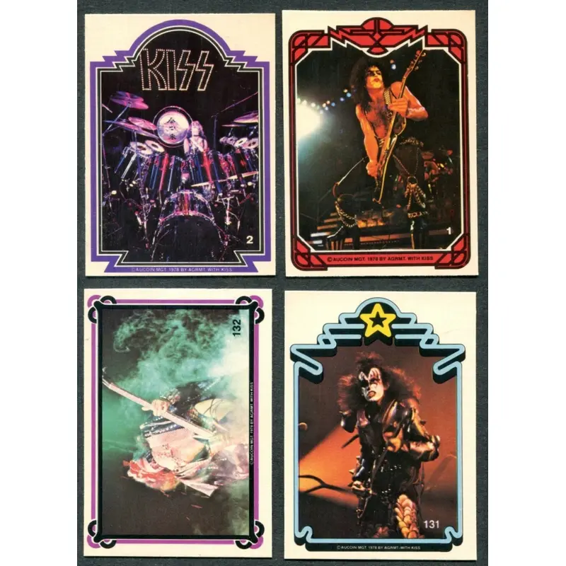 1978 Donruss KISS Complete Series 1 & 2 Set (132) NM NM/MT